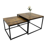 Kohvilaudade komplekt Relaxdays, 2 tk, 75 &times; 42 &times; 75 cm