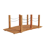 Aiasild Relaxdays 10052751_57, Kettpiiretega, Oranž/must, 150 &times; 55 &times; 67 cm