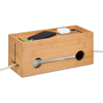 Kaablikorrastuskarp Relaxdays, 2 toitepesale, 34,5 &times; 14 &times; 14 cm