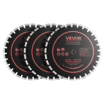 Teemantl&otilde;ikekettad VEVOR 410JP, 3 tk, mustad/oranžid