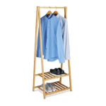 Riideriiul 2 riiuliga 150x60x40cm., helepruun