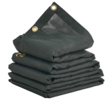 Kalluri tent PVC-kattega, 8x18 jalga, must, vastupidav kate