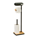 Tualettpaberihoidik &bdquo;Relaxdays&ldquo;, 1 + 3 rulli, 20,5 &times; 68 &times; 16 cm