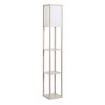 P&otilde;randalamp Homcom 26x26x160cm, heledalt pruun/valge v&auml;rv