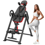 P&ouml;&ouml;ratav laud seljatoega, 136 kg, punane/must