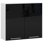 Riputatav k&ouml;&ouml;gikapp OLIWIA, 2 ust, valge/must, 80 &times; 72 &times; 30 cm