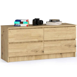 Kummut AKORD K120, 4 sahtliga, Pruun, 120 &times; 55 &times; 40 cm