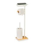 Tualettpaberihoidik &bdquo;Relaxdays&ldquo;, 1 + 3 rulli, 20,5 &times; 68 &times; 16 cm