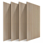 Akustilised seinapaneelid Relaxdays, 4 tk, Tamm, 120 &times; 60 cm