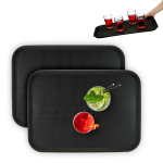 Baarialused Relaxdays, 2 tk, Must, 56 &times; 41 &times; 2 cm