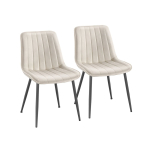 S&ouml;&ouml;gitoolide komplekt SONGMICS LDC090K01, 2 tk, beeži/musta v&auml;rvi, 48,5 &times; 79,5 &times; 58 cm