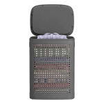 Pesukorv SONGMICS RLH021WG01, 75 l, valge/hall, 42,5 &times; 33 &times; 57 cm
