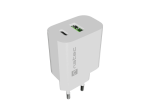 USB-laadija Natec Ribera, 1 &times; USB-A + 1 &times; USB-C, 20 W