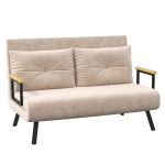 Diivanvoodi Homcom 102x73x81cm, liiva/must v&auml;rv