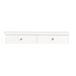 Seinale kinnitatav riiul sahtlitega 63.,5x15x10cm., valge/h&otilde;bedane v&auml;rv