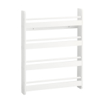 Laste riiul 60x12x80cm., valge v&auml;rvusega