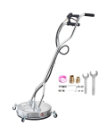 Survepesur, 4000 PSI, roostevaba teras, 4 ratast