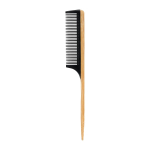Bambusest juuksurikamm ACTIVESHOP Loft NN-09, Puidutooni/must, 22 &times; 2,5 cm