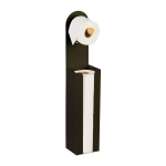 Tualettpaberihoidik &bdquo;Relaxdays&ldquo;, 2 &uuml;hes, 1 + 4 rulli, 12 &times; 66 &times; 11 cm