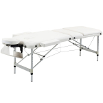 Massaažilauad Homcom 215x60x84cm, valge v&auml;rv