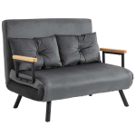 Diivanvoodi Homcom 102x73x81cm, tumedad hall/must