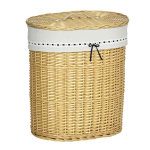 Pesukorv 100L Homcom 51x38x57cm, heledalt pruun/valge v&auml;rv