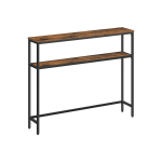 Konsoollaud 20x100x80cm., must/pruun