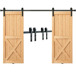 L&uuml;kandukse riistvarakomplekt, 95" (243,8 cm), 2 ust, J-kujuline rihmaratas