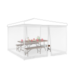 Paviljoni putukav&otilde;rk Relaxdays 10035878.0, 2 k&uuml;lgpaneeli, 3 &times; 3 m
