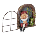 Aia dekoratsioon Relaxdays 10043373.0, Magava p&auml;kapiku ja konnaga, 12 &times; 17 &times; 4,5 cm