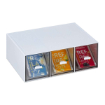 Teedosaator Relaxdays 10044153.0, 3 lahtrit, 23 &times; 8 &times; 17,5 cm