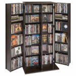 Meediakapp VEVOR KLDS-09, 6 riiuliga, Pruun, 61 &times; 127 &times; 36,8 cm