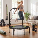Fitness-batuut, 2 takistusriba, &Oslash; 101 &times; 107,5&ndash;130,5 cm