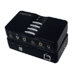 USB-helikaart Logilink UA0099, 7.1 kanalit, 8 kanalit, 45 &times; 20 &times; 117 mm