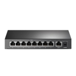 Kommutaator TP-LINK TL-SF1009P, 9 RJ-45 porti, 8 PoE+ porti