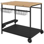 K&ouml;&ouml;gik&auml;ru Homcom 97.5x65x81cm., must/helepruun
