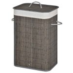 Pesukorv 43L Homcom 43x32x61cm, tumehall/valge