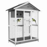 Lindude puur PawHut 112x68x154cm, valge/hall