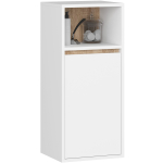Riputatav vannitoakapp AKORD VAMI W35, 1 uks, 3 riiulit, valge ja pruun, 35 &times; 80 &times; 30 cm