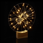 LED-valguskett Relaxdays, Valge, 30 &times; 25 &times; 3,5 cm