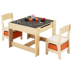 Laste m&ouml;&ouml;blikomplekt VEVOR TF5601, 1 laud ja 2 tooli, 61 &times; 61 &times; 48,3 cm