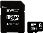 M&auml;lukaart Silicon Power, 8 GB, klass 10, 15 &times; 11 &times; 1 mm