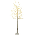 Kunstlik LED-kuusk, 180 LED-i, Valge, 21,5 &times; 180 &times; 21,5 cm