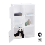 Modulaarne plastkapp, 6 ustega sektsiooni, 66 &times; 97,5 &times; 31,5 cm