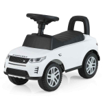 Laste t&otilde;ukerataste auto 66x27x41,5cm, valge/must