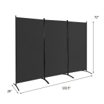 Kardin 260x183cm, musta v&auml;rvi