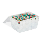 Kaanega hoiukast 10,5x19,5x14,5cm., valge