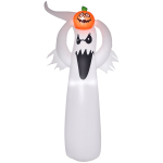 T&auml;ispuhutav Halloweeni dekoratsioon Aosom 844-235V90, LED-valgustusega, Valge/oranž, 80 &times; 180 &times; 40 cm