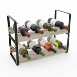 Veiniriiul Relaxdays 10052652.0, 8 pudelile, 39,5 &times; 29 &times; 17,5 cm