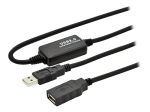 Aktiivne USB 2.0 repiiter Digitus DA-73100-1, USB A isane pistik, USB A emane pesa